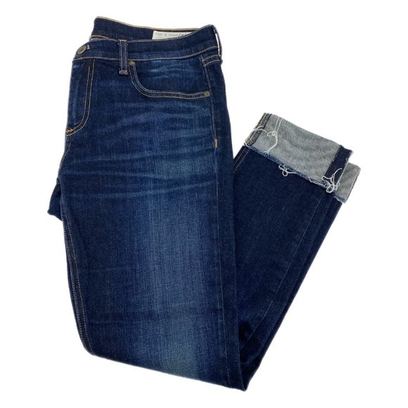 rag & bone Blue Cropped Jeans | Made in United States - Picture 1 of 6